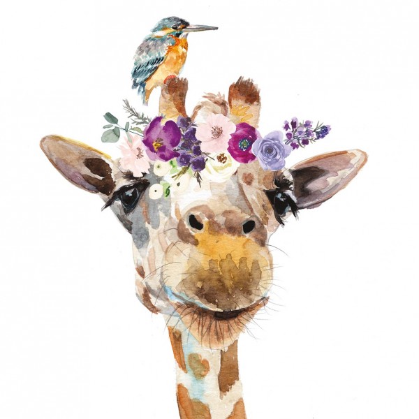 Pretty Giraffe Lunch-Servietten 33x33 cm