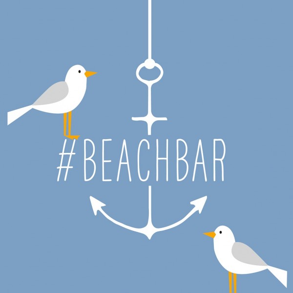 Beach Bar Cocktail-Servietten 25x25 cm