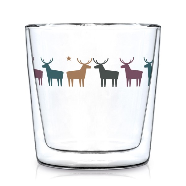 Pure Deers Trinkglas doppelwandig 300ml