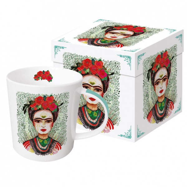 Frida: Memory the Heart Tasse / Henkelbecher in Geschenkbox 350ml New Bone China