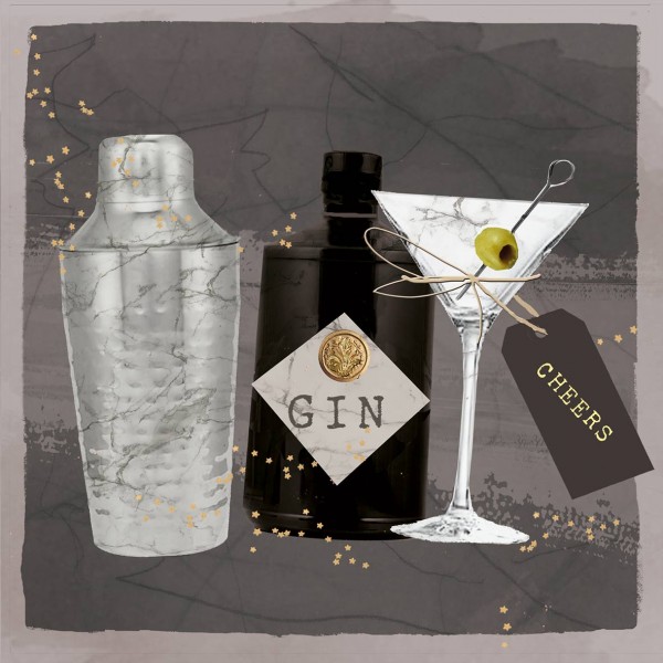 Gin & Martini Lunch-Servietten 33x33 cm