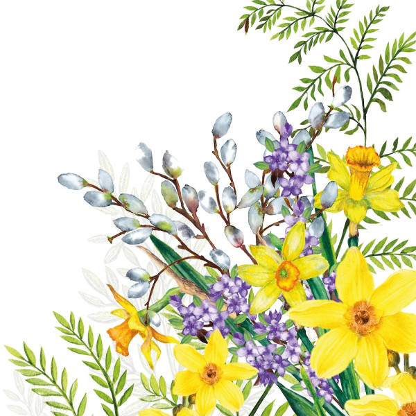 Springtime Lunch-Servietten 33x33 cm