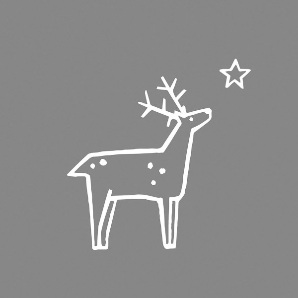 Wishing for a star gray Lunch-Servietten 33x33 cm