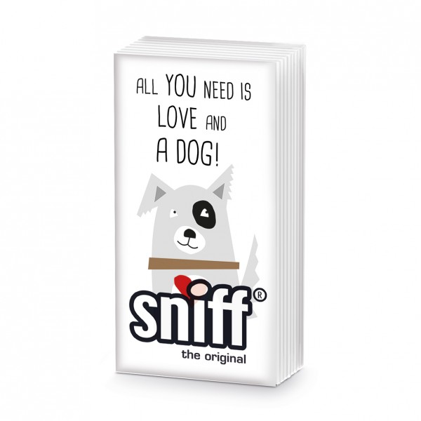 Love Dog Sniff Taschentücher