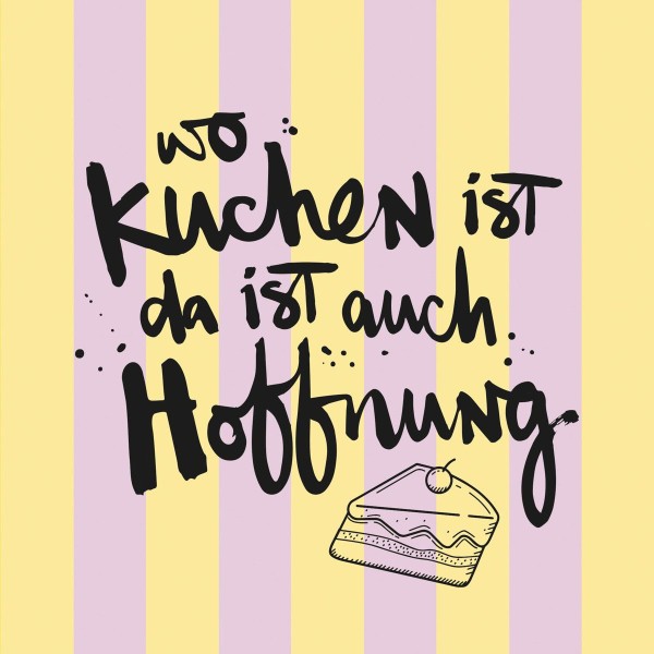 Kuchen Hoffnung Lunch-Servietten 33x33 cm