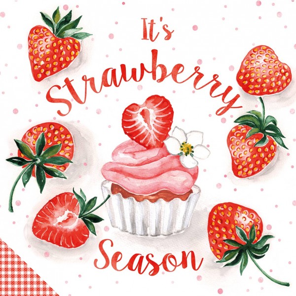 Strawberry Season Lunch-Servietten 33x33 cm