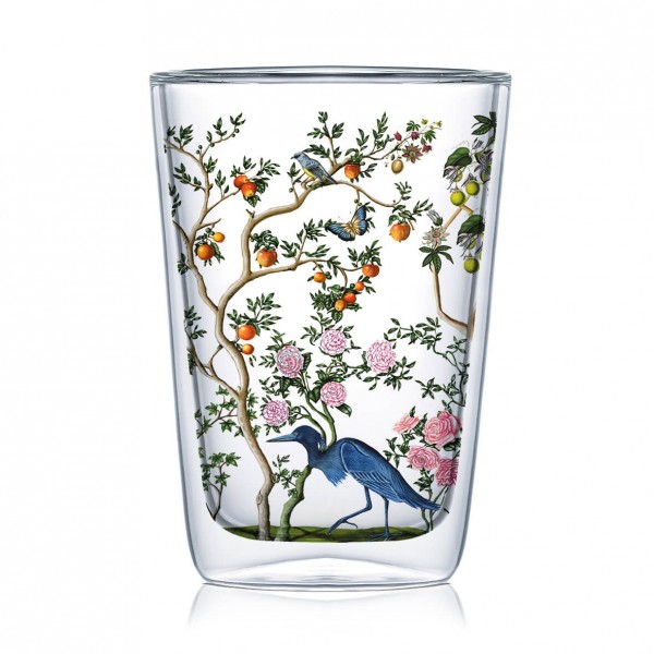 Bird Chinoiserie Doppelwandig Cappuccino Glass, 400ml