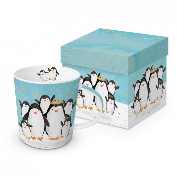 Penguin Family Tasse / Henkelbecher in Geschenkbox 350ml New Bone China