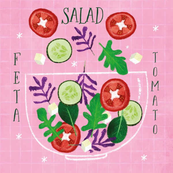 Greek Salad Lunch-Servietten 33x33 cm