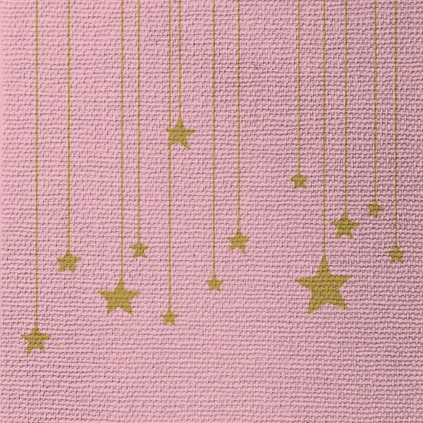 Stars on Canvas rose Lunch-Servietten 33x33 cm