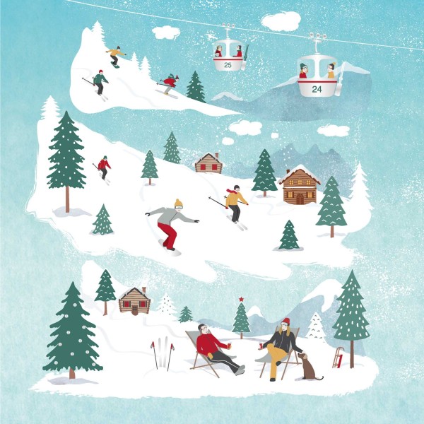 St. Moritz Cocktail-Servietten 25x25 cm