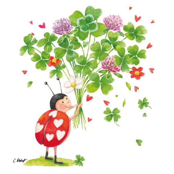 Lucky! Lunch-Servietten 33x33 cm