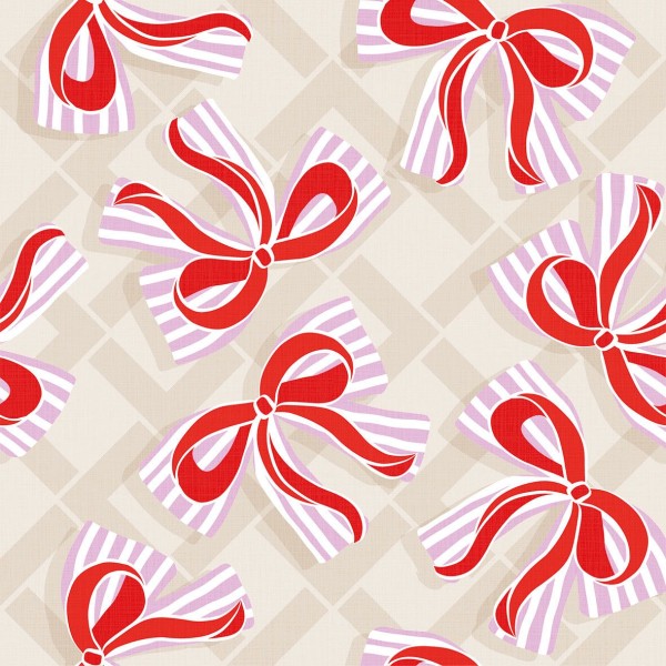 Bows taupe Lunch-Servietten 33x33 cm