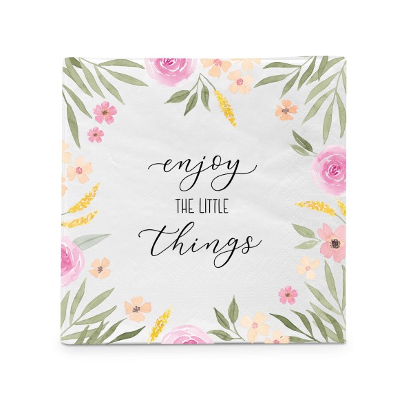 Enjoy little things Cocktail-Servietten 25x25 cm