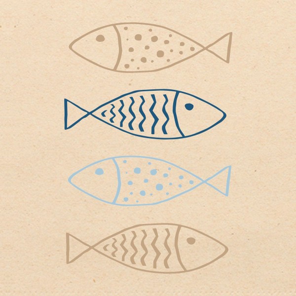 Fishes eco Lunch-Servietten 33x33