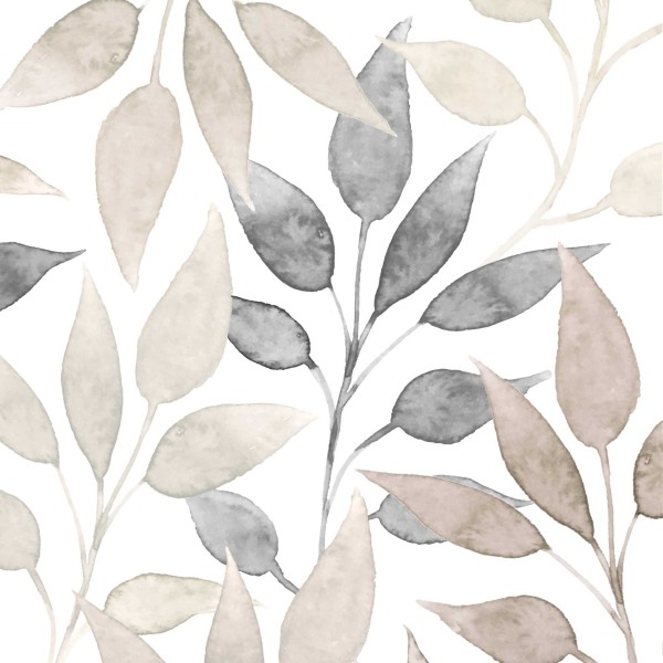 Scandic Leaves white Lunch-Servietten 33x33 cm