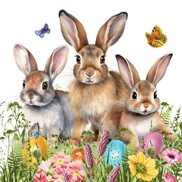 Easter Help Lunch-Servietten 33x33 cm