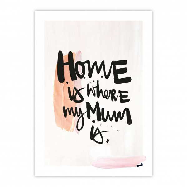 Home is like Postkarte