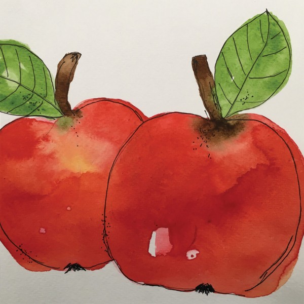 Two Apples Lunch-Servietten 33x33 cm