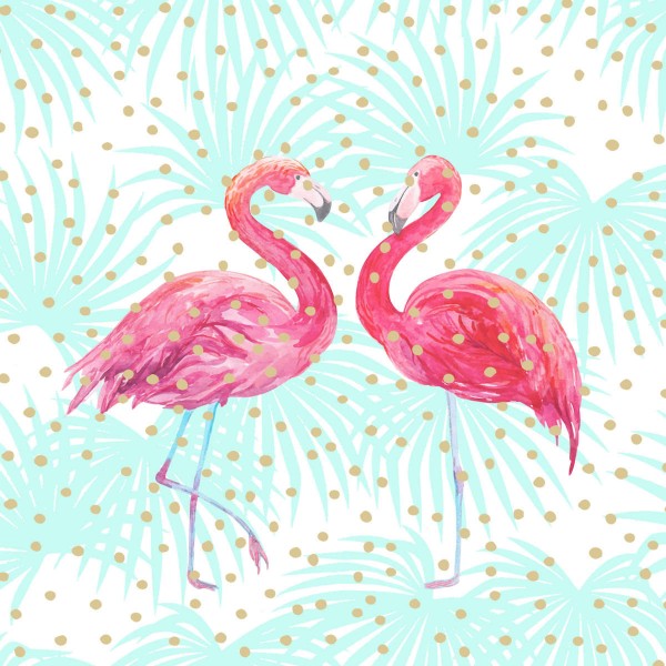 Flamingo Fantasy Lunch-Servietten 33x33 cm