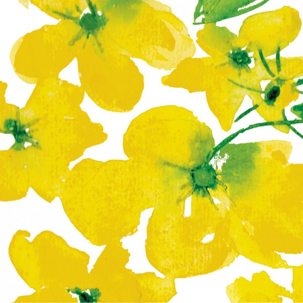 Flowers Yellow Lunch-Servietten 33x33 cm