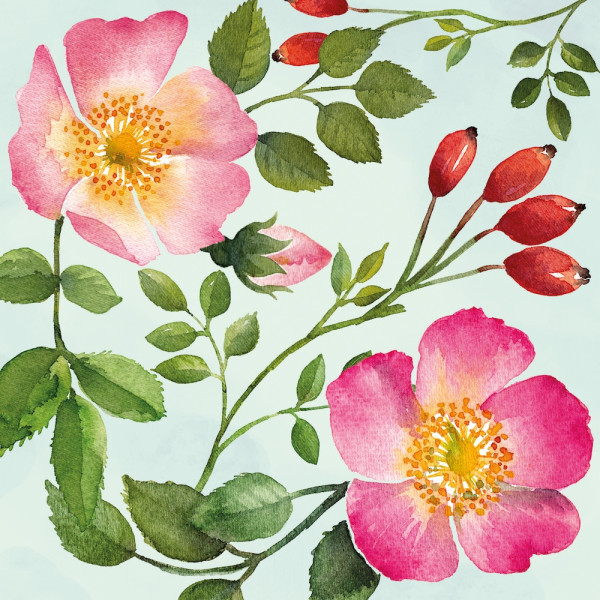 English Rose Lunch-Servietten 33x33 cm