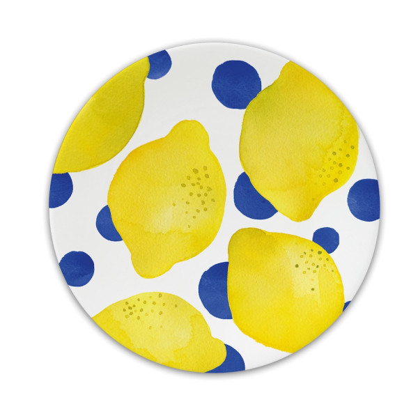 Lemon & Dots Teller New Bone China Ø 15 cm