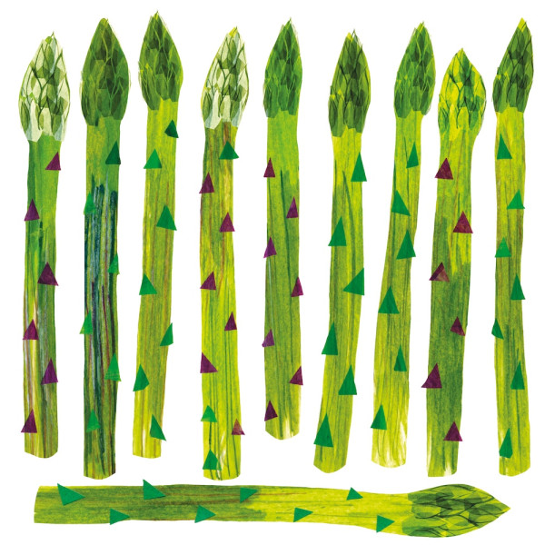 Asparagus Lunch-Servietten 33x33 cm