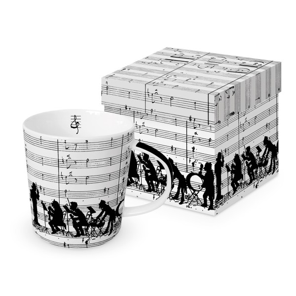 Orchestra Tasse / Henkelbecher in Geschenkbox 350ml New Bone China