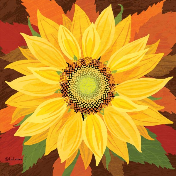 October Sunflower, Cocktail-Servietten 25x25 cm