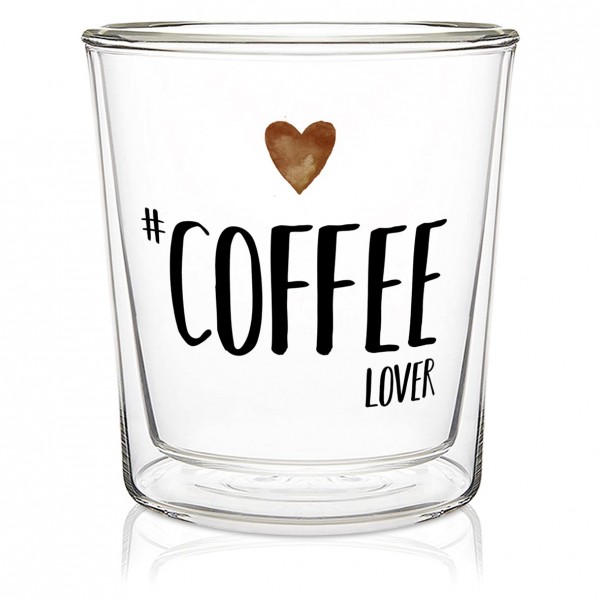 Coffee Lover Trinkglas doppelwandig 300ml