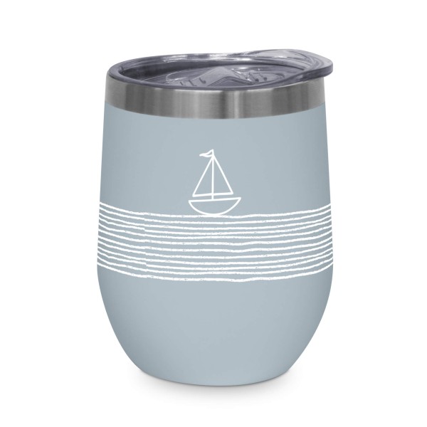 Pure Sailing blue Edelstahl-Thermo Becher