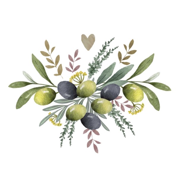 Olives & Herbs Lunch-Servietten 33x33 cm