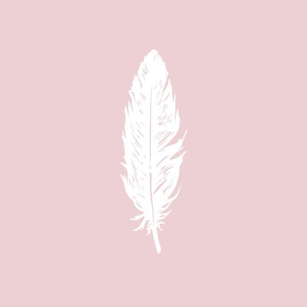 Pure Feather rosé Lunch-Servietten 33x33 cm