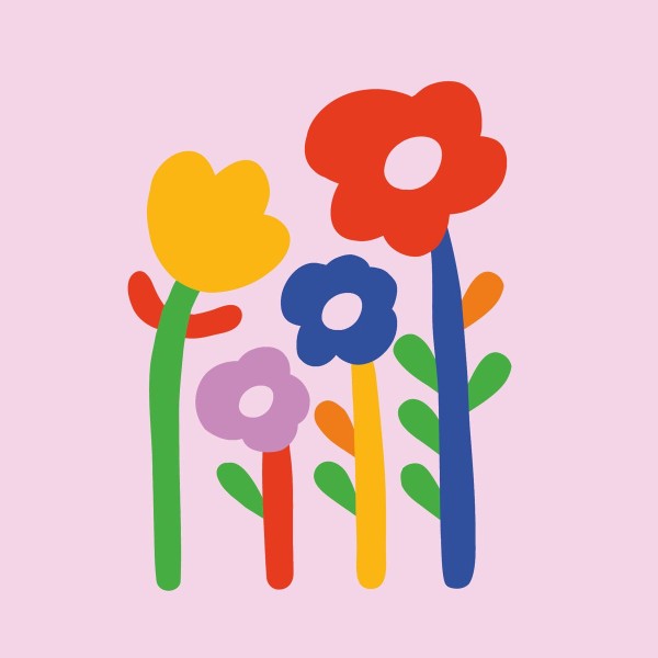 Super Flowers rose Lunch-Servietten 33x33 cm