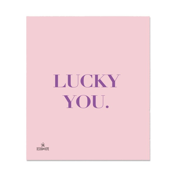 Lucky You. Schwammtuch, 17 x 20 cm