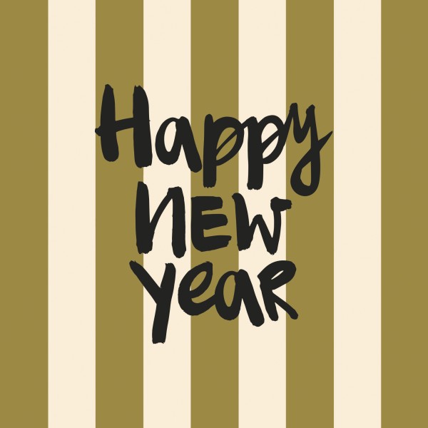 Happy New Year Lunch-Servietten 33x33 cm