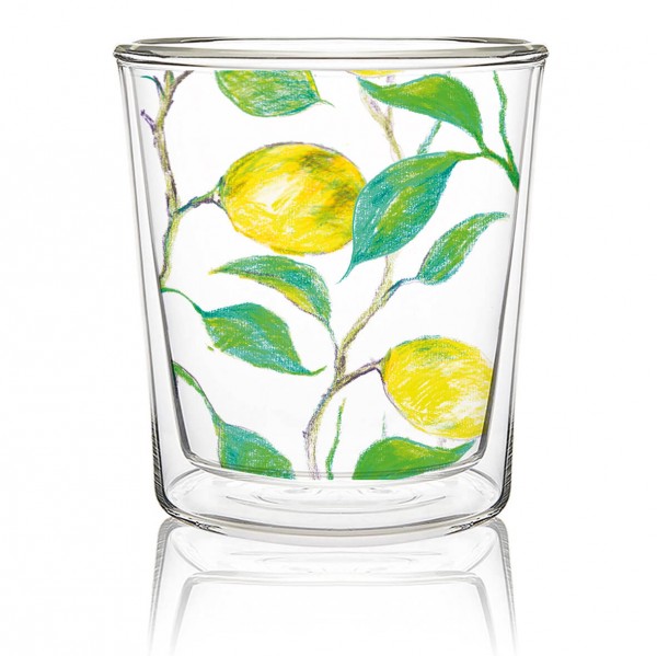 Beautiful Lemons Trinkglas doppelwandig 300ml