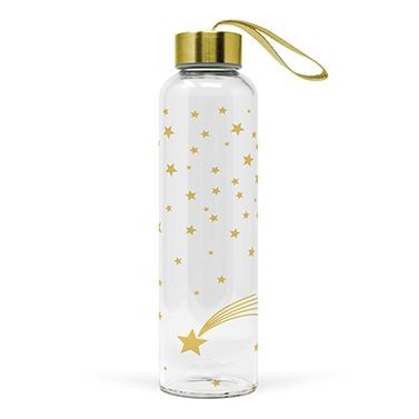 Shooting Star real gold Glasflasche 550ml