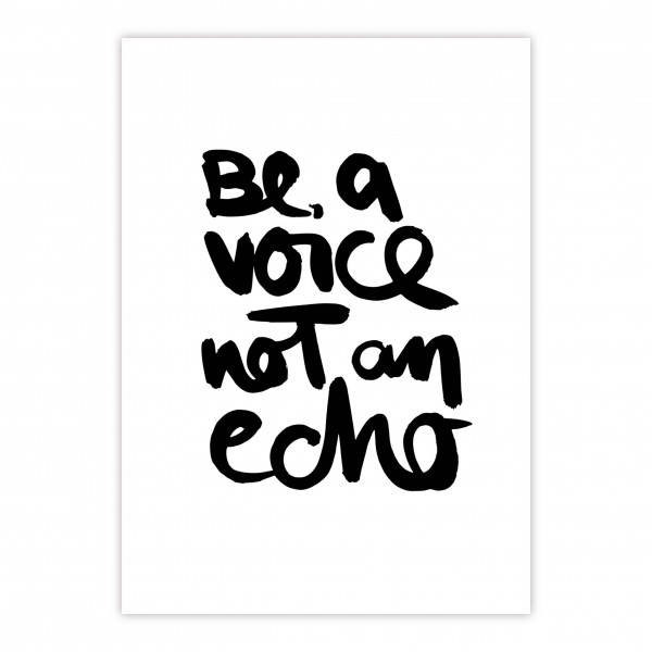 Be a voice Postkarte