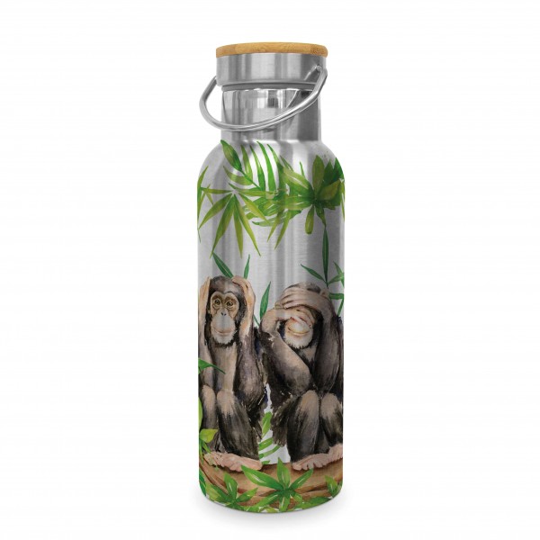 Three Apes Edelstahl-Trinkflasche 500ml