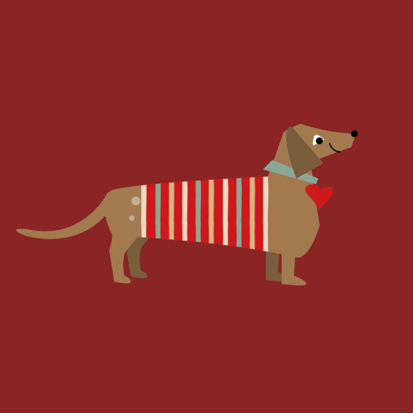 Sir Toby red Lunch-Servietten 33x33 cm