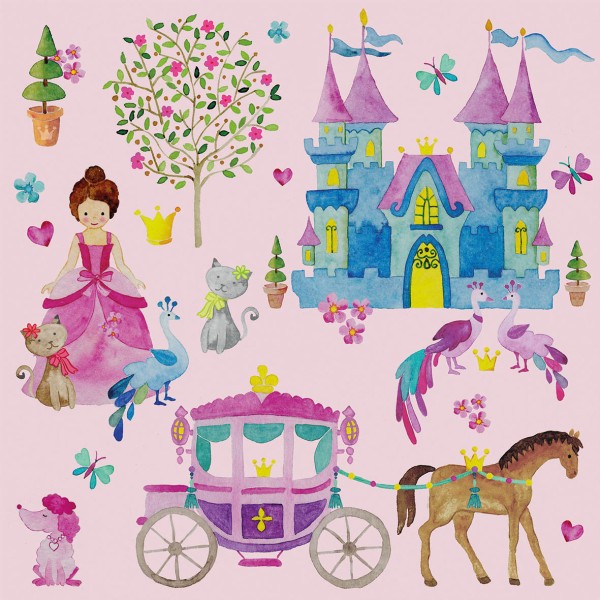 Princess Lunch-Servietten 33x33