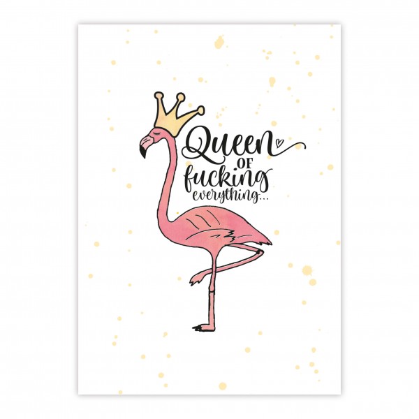 Queen Postkarte