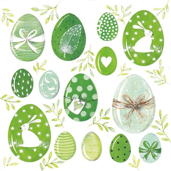 Easter Green Lunch-Servietten 33x33 cm