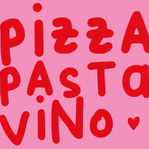 Pizza, Pasta, Vino rose Lunch-Servietten 33x33 cm