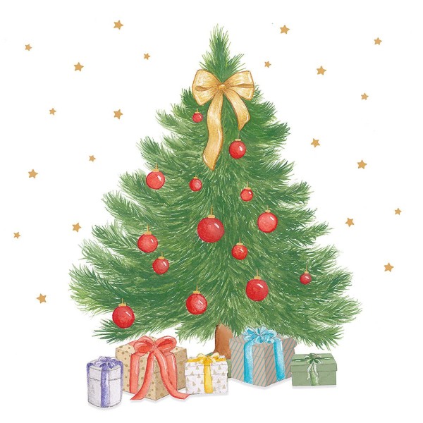 Christmas Lunch-Servietten 33x33 cm