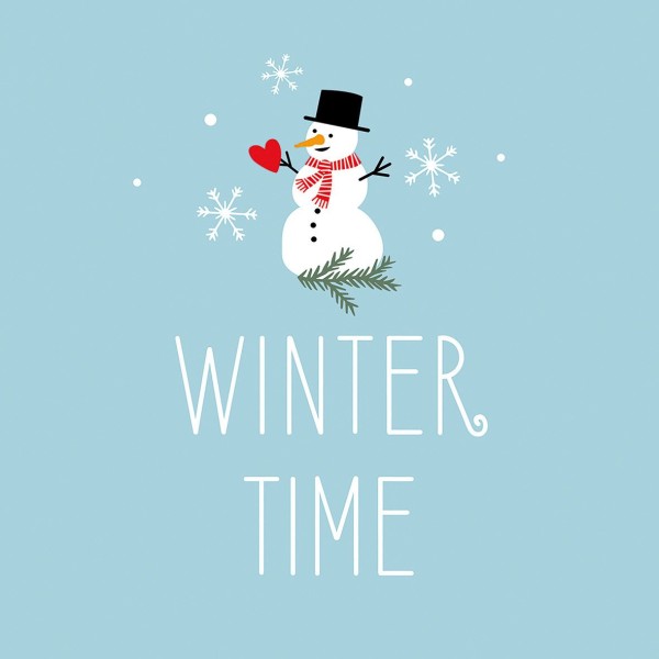 Winter Time Lunch-Servietten 33x33 cm