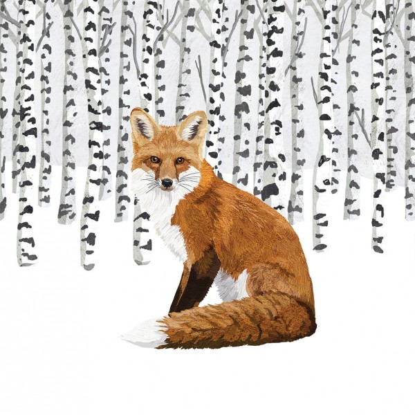 Wilderness Fox Cocktail-Servietten 25x25 cm