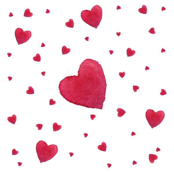Love Splash Lunch-Servietten 33x33 cm